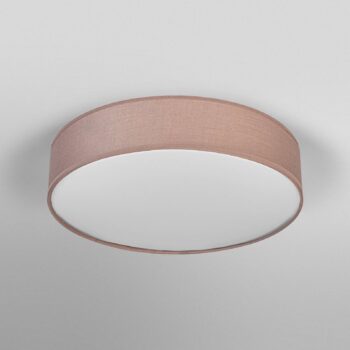 Stropné svietidlo OSRAM ORBIS PARIS, hnedé, Ø 48 cm, textil, E27