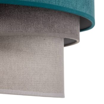 Stropné svietidlo Pastell Trio 45 cm tyrkysová/sivá/svetlo sivá