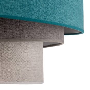 Stropné svietidlo Pastell Trio 60 cm tyrkysová/sivá/svetlo sivá