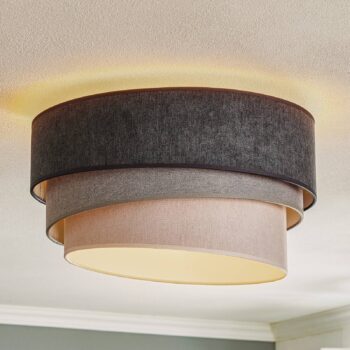 Stropné svietidlo Pastell Trio Ø 45 cm v 3 odtieňoch šedej