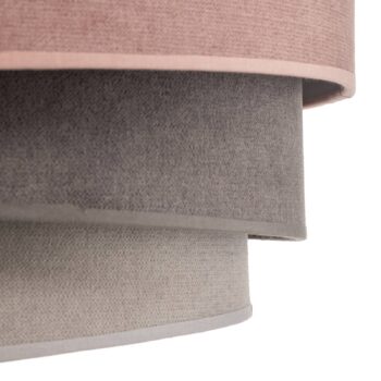 Stropné svietidlo Pastell Trio Ø 45cm ružová/sivá/svetlo sivá
