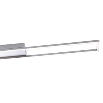 Stropné svietidlo Paul Neuhaus LED Inigo, oceľová farba, dĺžka 110 cm