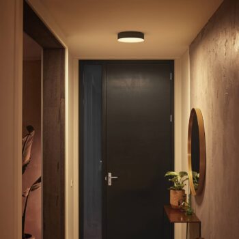 Stropné svietidlo Philips Hue Enrave LED 26,1 cm čierne