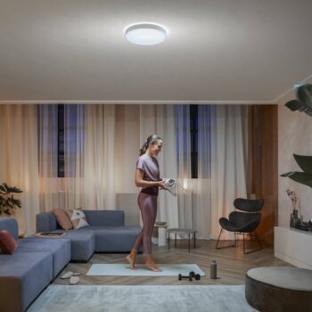 Stropné svietidlo Philips Hue Enrave LED 42,5 cm biele