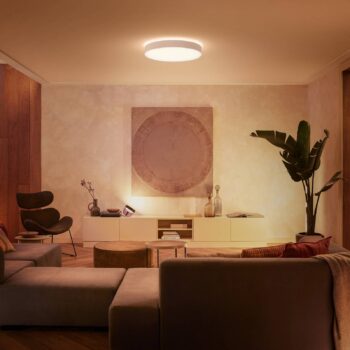 Stropné svietidlo Philips Hue Enrave LED 55,1 cm biele
