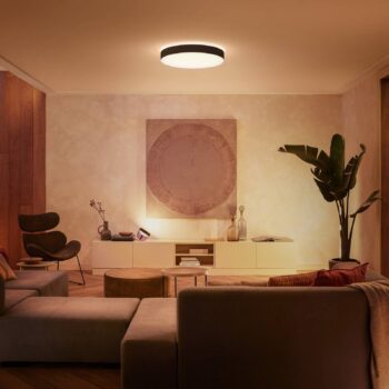 Stropné svietidlo Philips Hue Enrave LED 55,1 cm čierne