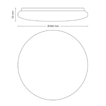 Stropné svietidlo Philips Izso Aio LED Ø 38 cm