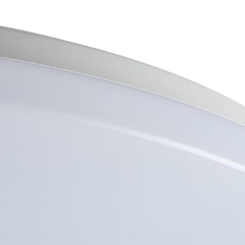 Stropné svietidlo Pollux LED, Ø 27 cm, plast, detektor pohybu
