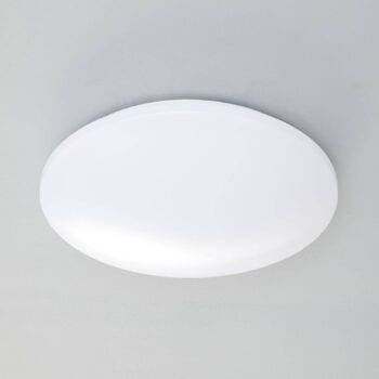 Stropné svietidlo Pollux LED, Ø 37 cm, plast, detektor pohybu