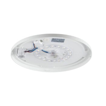 Stropné svietidlo Pollux LED, Ø 37 cm, plast, detektor pohybu