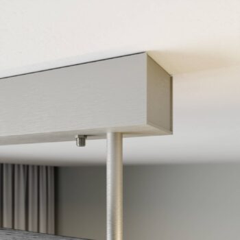 Stropné svietidlo Quitani LED Lian, čierna/hliník