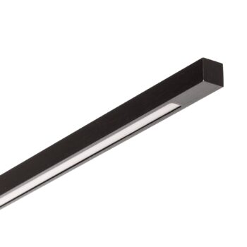 Stropné svietidlo Quitani LED Tolu, čierne, 118 cm
