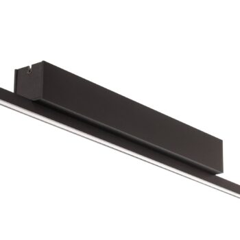 Stropné svietidlo Quitani LED Tolu, čierne, 118 cm