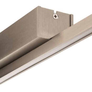 Stropné svietidlo Quitani LED Tolu, nikel, dĺžka 118 cm
