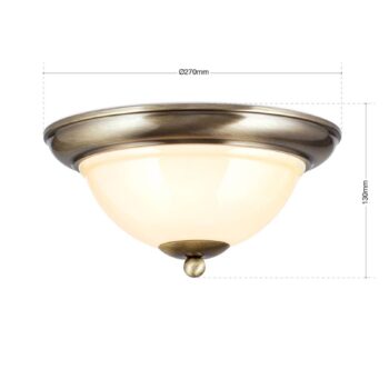 Stropné svietidlo Rakúska stará lampa, Ø 27 cm