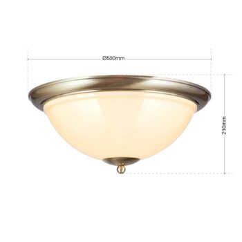 Stropné svietidlo Rakúska stará lampa, Ø 50 cm