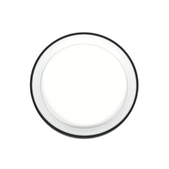 Stropné svietidlo Ringlede LED, čierne, výška 6 cm, Ø 28 cm