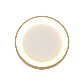 Stropné svietidlo Ringlede LED, zlaté, výška 6 cm, Ø 28 cm
