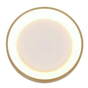 Stropné svietidlo Ringlede LED, zlaté, výška 6 cm, Ø 38 cm