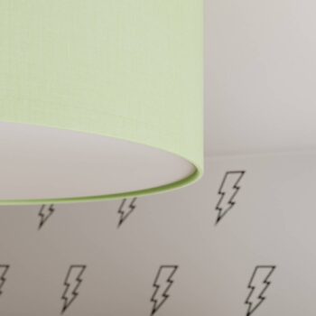 Stropné svietidlo Rondo Kids, Ø 38 cm, zelené