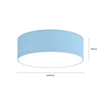 Stropné svietidlo Rondo, modré, Ø 45 cm