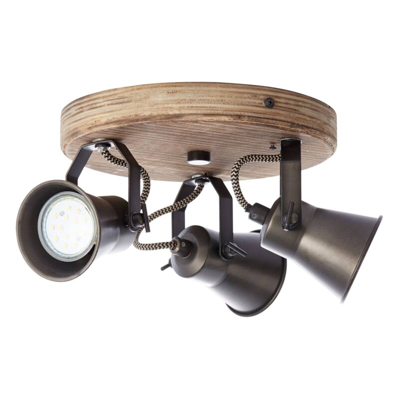 Stropné svietidlo Seed, 3-plameňové, čierne Stropné svietidlo Seed, 3-plameňové, čierne