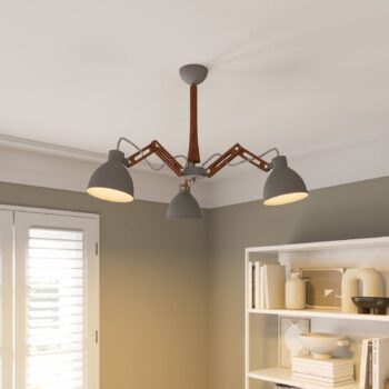 Stropné svietidlo Skansen 3-pl. nastaviteľné, sivé