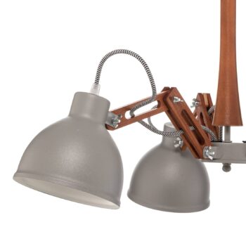 Stropné svietidlo Skansen 3-pl. nastaviteľné, sivé