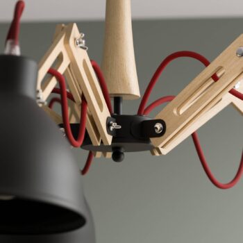 Stropné svietidlo Skansen 5-pl. nastaviteľné čierne