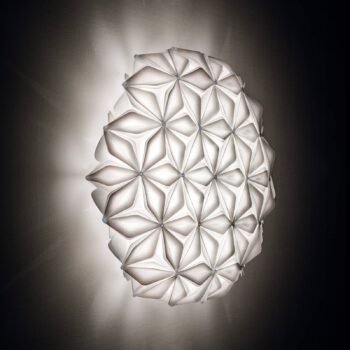 Stropné svietidlo Slamp La Vie L, šírka 71 cm, biele