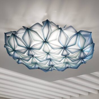 Stropné svietidlo Slamp La Vie L, šírka 71 cm, modré