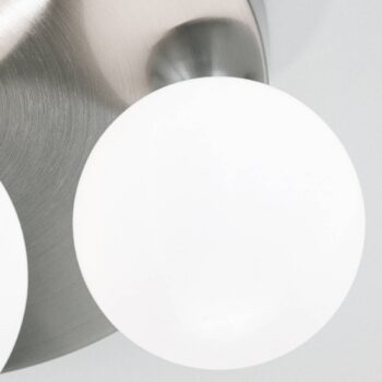 Stropné svietidlo Snowwhite baldachýn Ø 36cm nikel