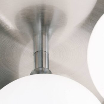 Stropné svietidlo Snowwhite baldachýn Ø 36cm nikel