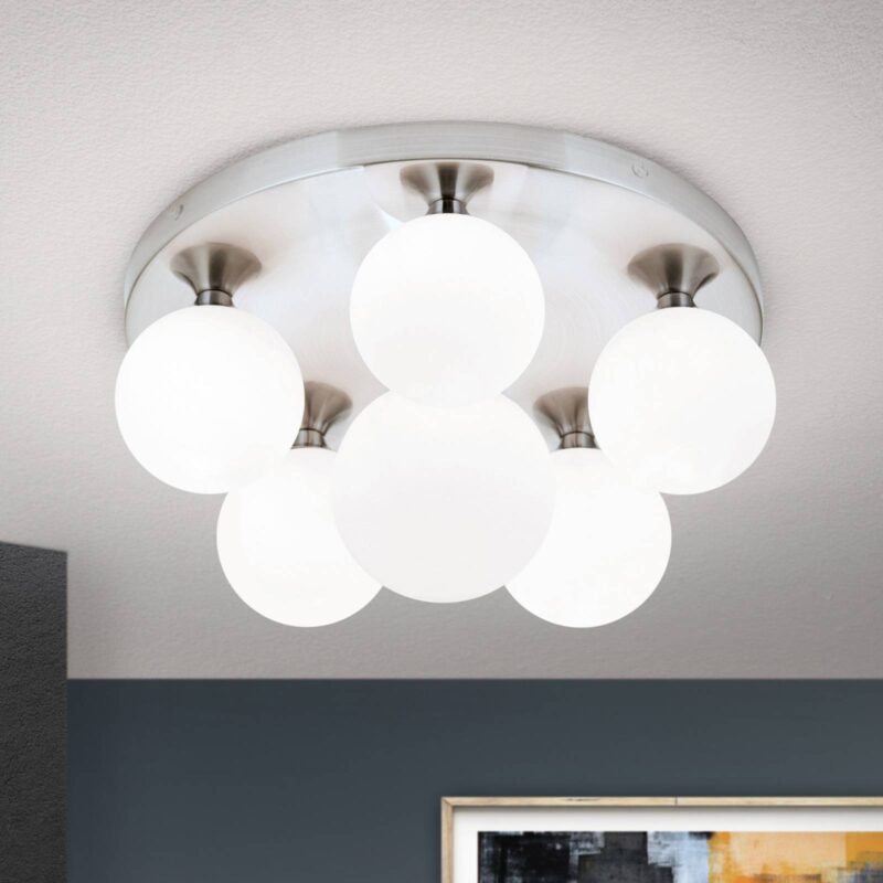 Stropné svietidlo Snowwhite baldachýn Ø 36cm nikel Stropné svietidlo Snowwhite baldachýn Ø 36cm nikel