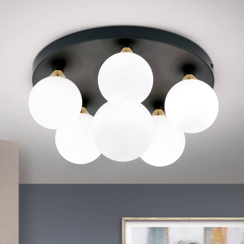 Stropné svietidlo Snowwhite baldachýn Ø36cm čierna Stropné svietidlo Snowwhite baldachýn Ø36cm čierna