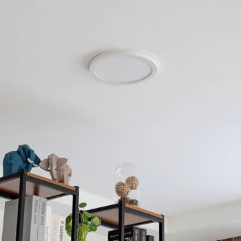 Stropné svietidlo Solvie LED, biele, okrúhle, Ø 30 cm