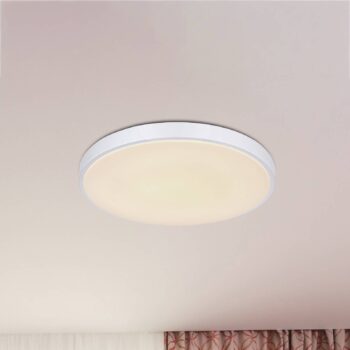 Stropné svietidlo Sonny LED, strieborné, CCT, Ø 50,5 cm