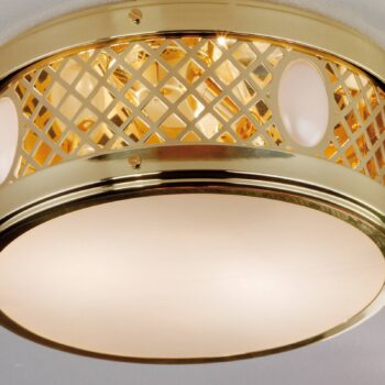 Stropné svietidlo Stará Viedeň 25 cm lesklá mosadz