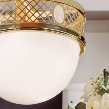 Stropné svietidlo Stará Viedeň s odstupom mosadz