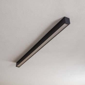 Stropné svietidlo Straight grafit 122 cm