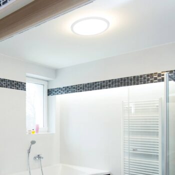 Stropné svietidlo Sylvania LED SylRadiance, Ø 24 cm biela PMMA IP54
