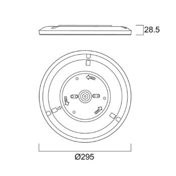 Stropné svietidlo Sylvania LED SylRadiance, Ø 30 cm biela PMMA IP54