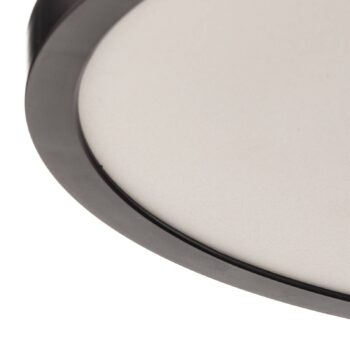 Stropné svietidlo Tuco LED, stmievateľné, čierne, plast, Ø 30 cm