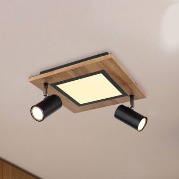Stropné svietidlo Ulla s LED diódami, 2 svetlá, 30x30cm