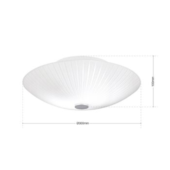 Stropné svietidlo Vindira Ø 30 cm