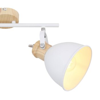 Stropné svietidlo Wiho kov biela/vzhľad dreva 2pl.