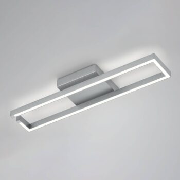 Stropné svietidlo Yoko LED, hore/dole, 70x13,5 cm, nikel