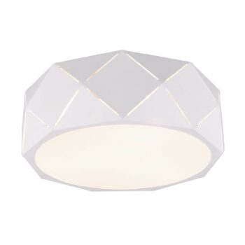 Stropné svietidlo Zandor, biele tienidlo na lampu