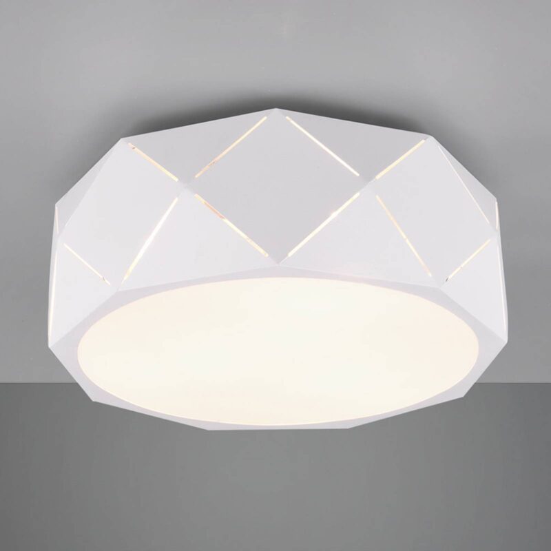 Stropné svietidlo Zandor, biele tienidlo na lampu Stropné svietidlo Zandor, biele tienidlo na lampu