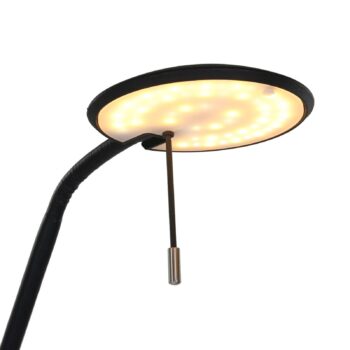 Stropné svietidlo Zodiac LED s LED svetlom na čítanie, čierne